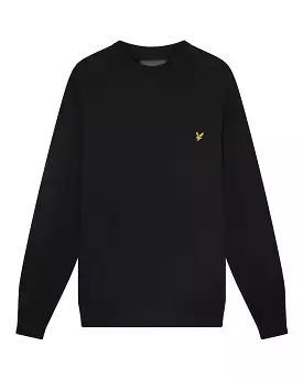 Lyle & Scott Golf Evolution Crew Knit Jumper - Jet Black