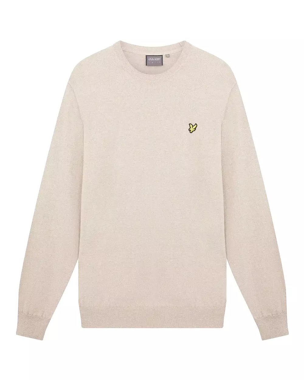 Lyle & Scott Golf Evolution Crew Knit Jumper - Warm Dust Marl