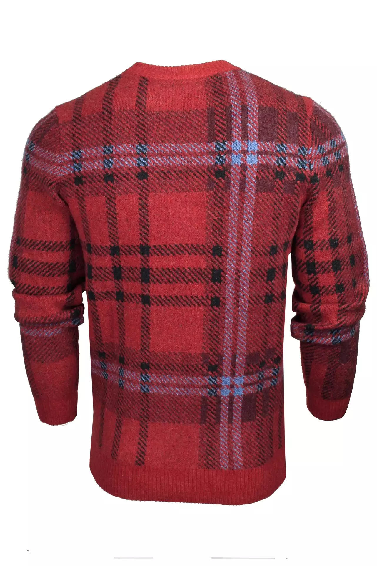 Lyle & Scott Mens Crew Neck Check Knit Jumper