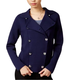 Maison Jules Womens Double Breasted Pea Coat, TW1