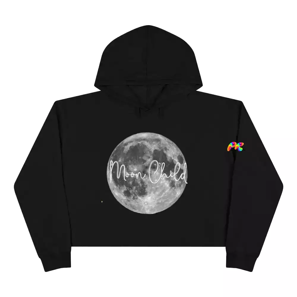 Moon Child Crop Hoodie