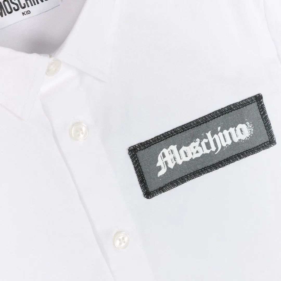 Moschino Shirt Logo White