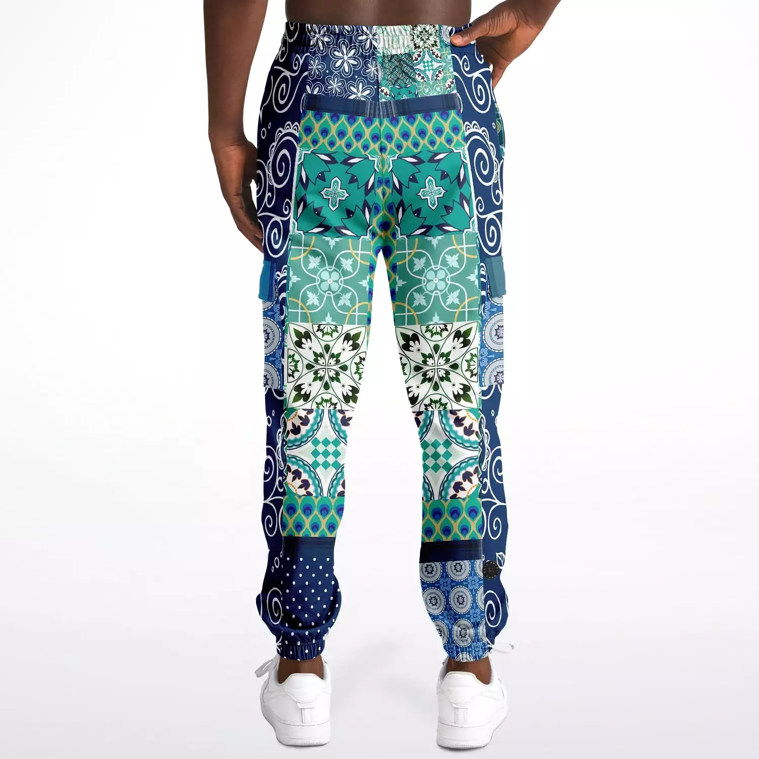 Mykonos Floral Patchwork Unisex Cargo Sweats