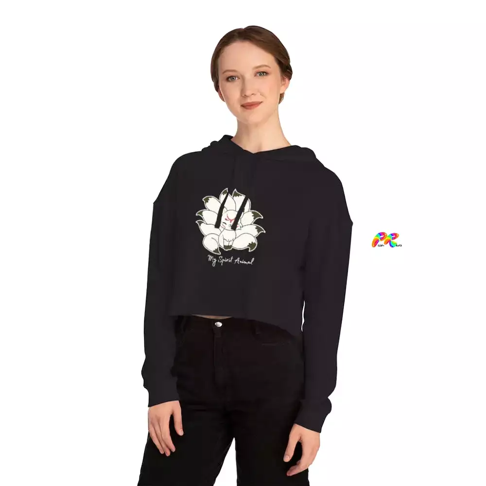 Nine Tailed Fox Cropped Hoodie