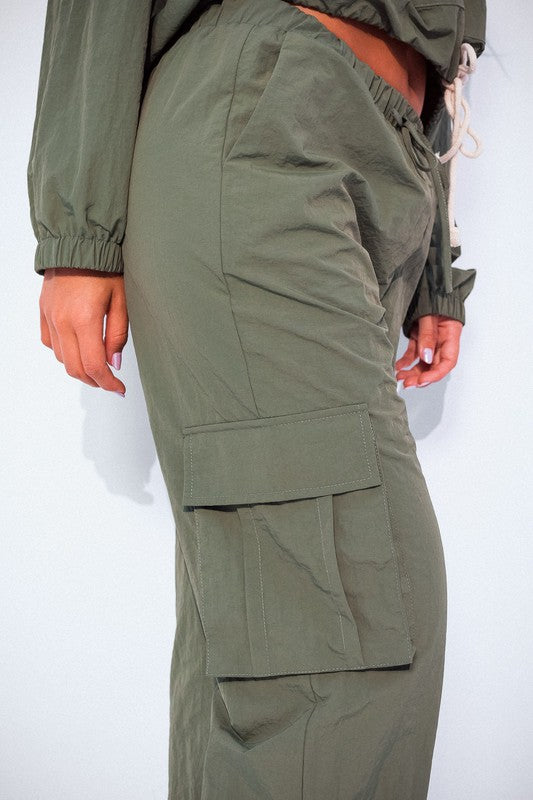 NYLON CARGO PANTS