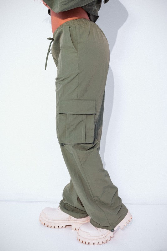 NYLON CARGO PANTS