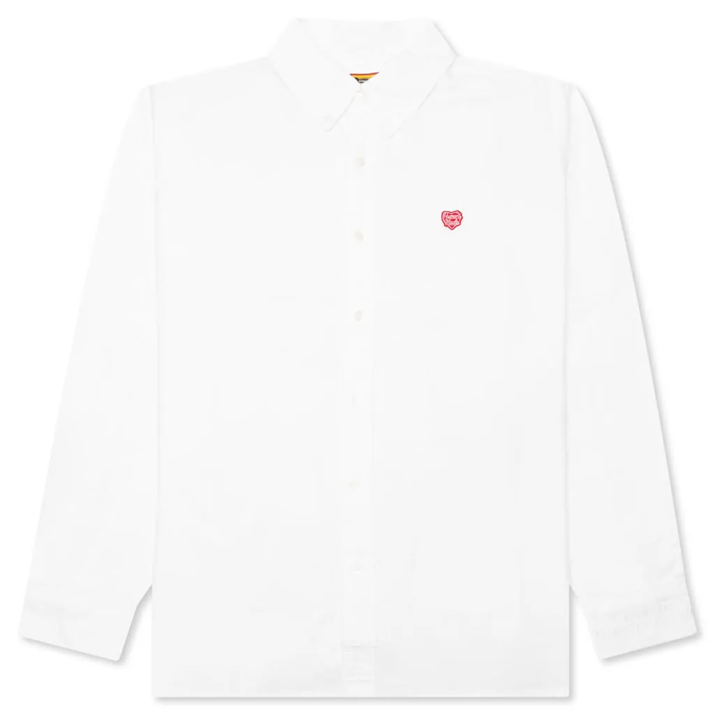 Oxford B.D L/S Shirt - White