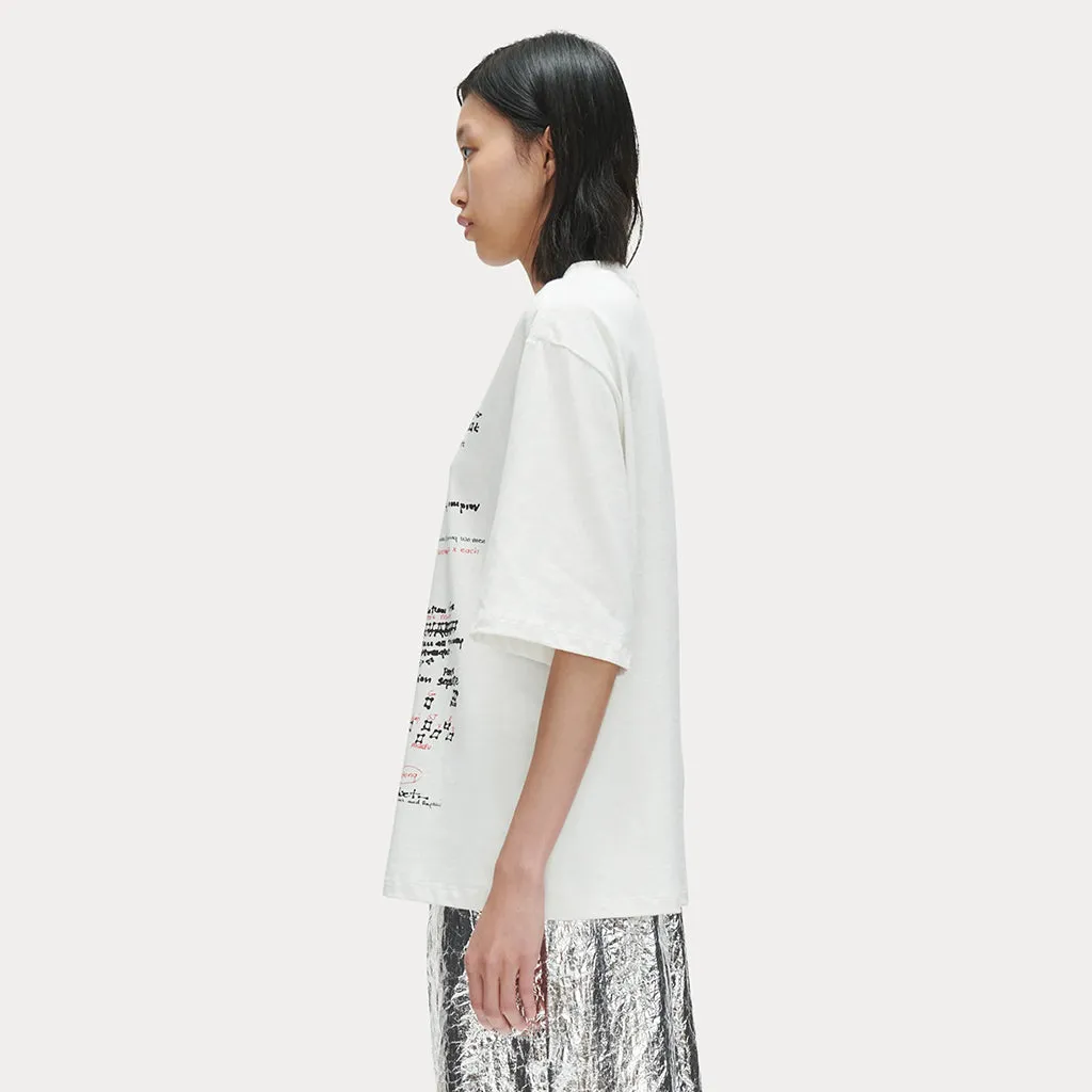 Rachel Comey Woman x Joan Jonas Terju T-shirt Ivory White