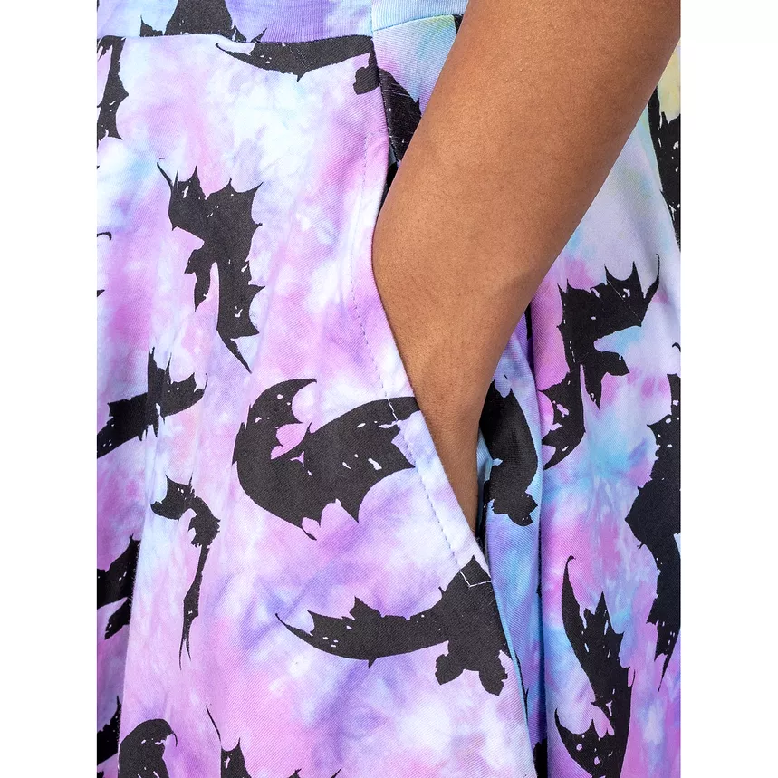 RULE THE NIGHT DRESS - PASTEL TIE DYE