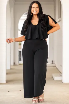 See Me In Greece Jumpsuit, Black