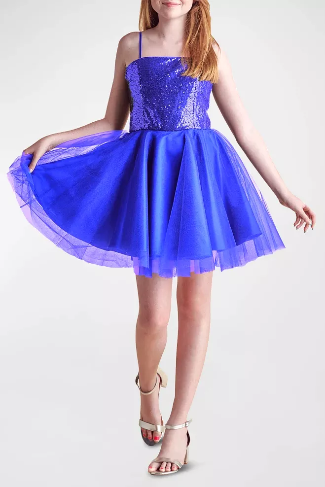 Sequin and Tulle Party Dress