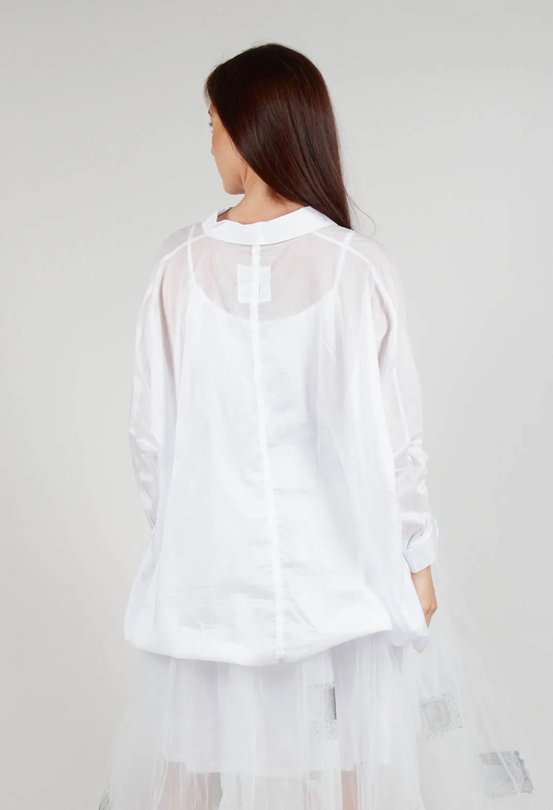 Sheer Shirt in White