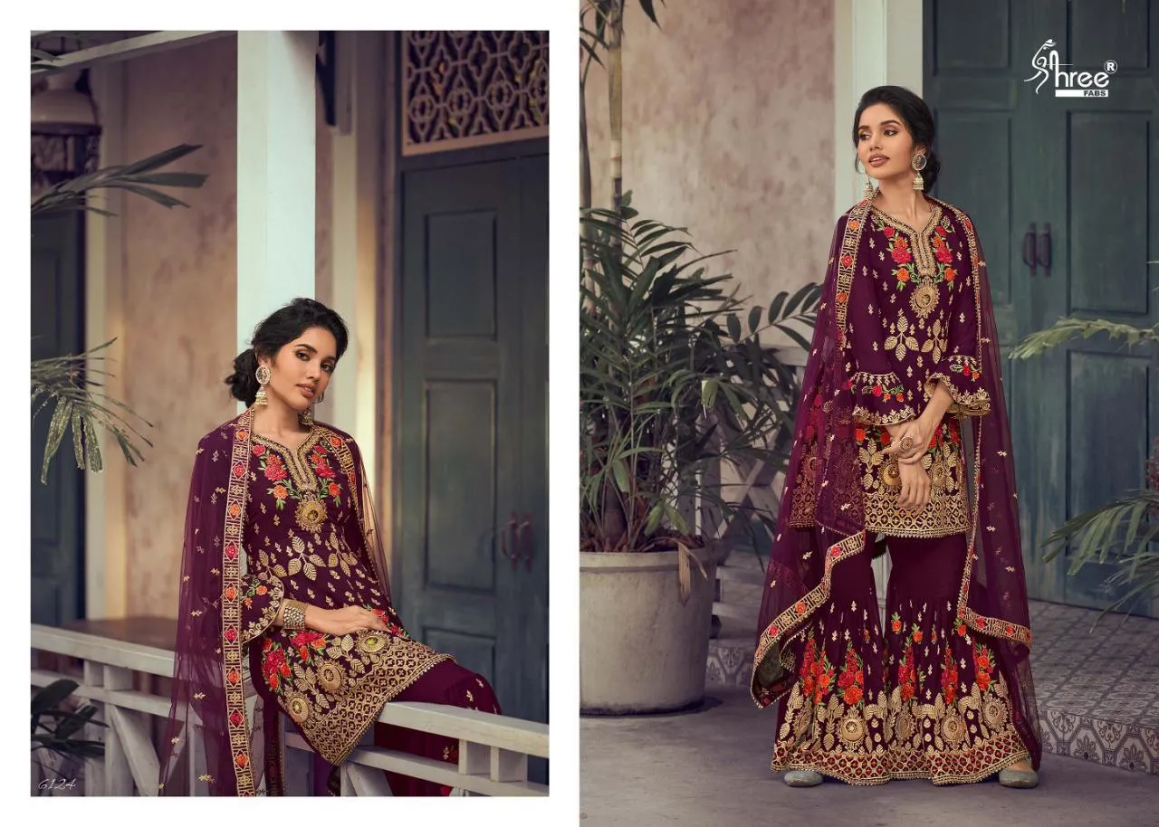 Shree Fabs Shehnai Bridal Collection Vol 25 Georgette Bridal Wear Suit