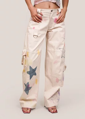 Star Burst Lawn Cargo Pant