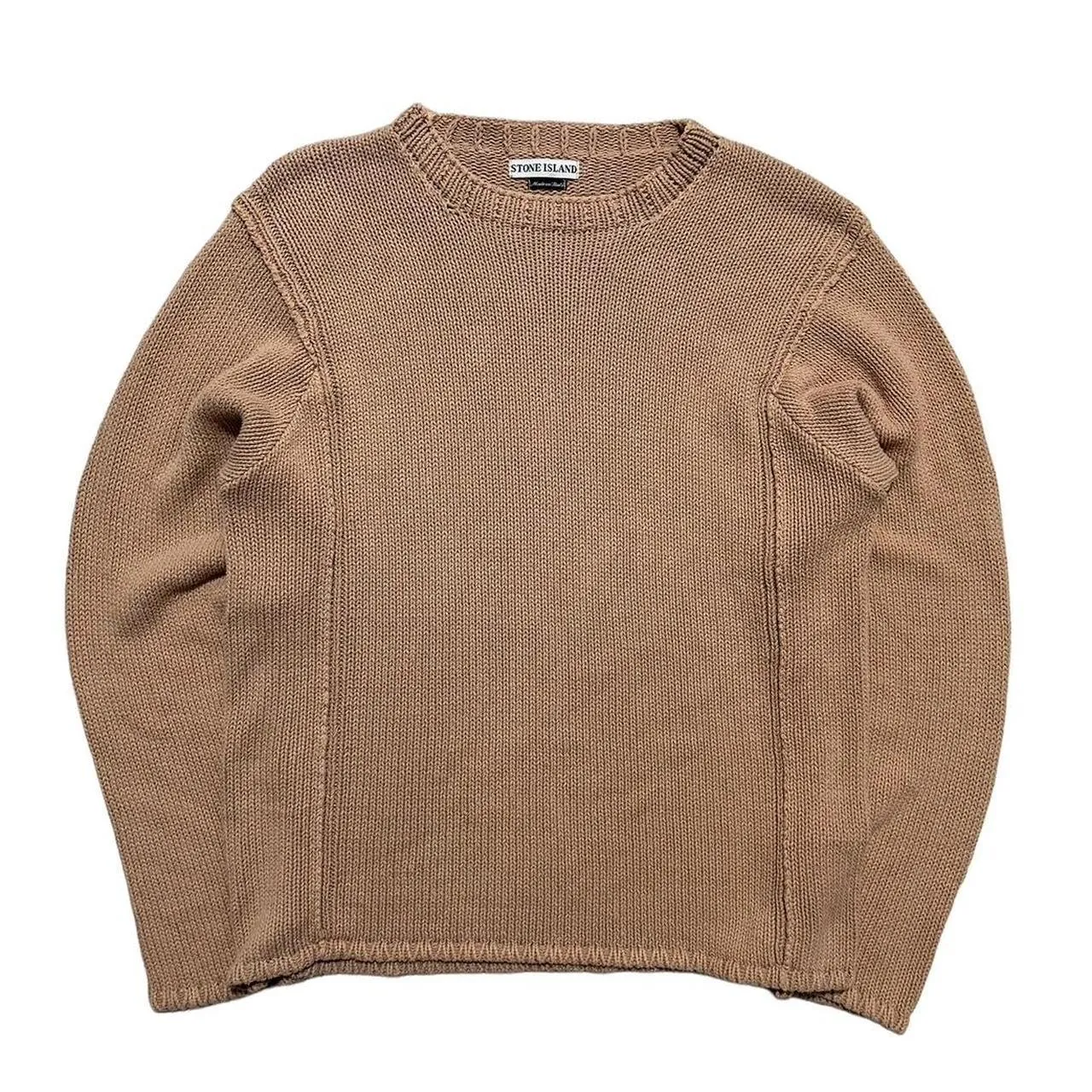 Stone Island Peach Heavy Knit Pullover Jumper