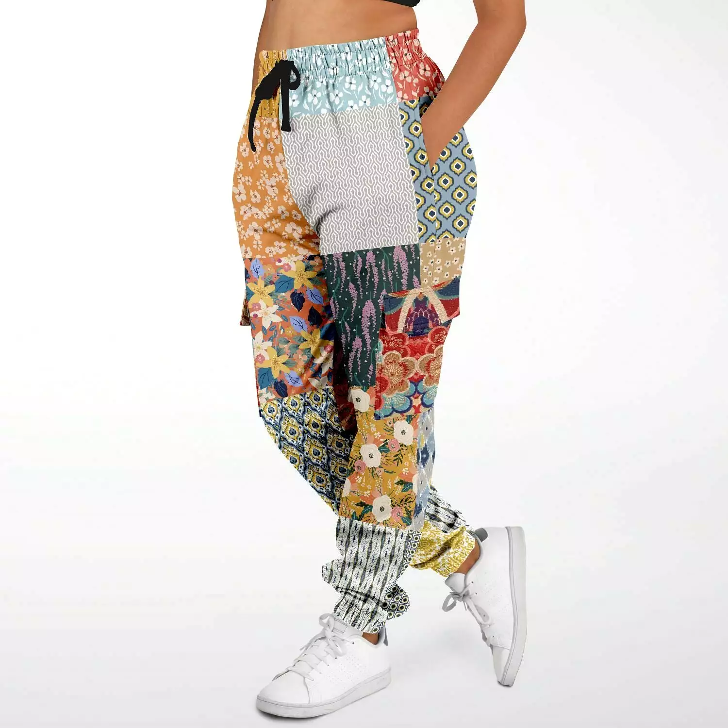 Tallulah Bankhead Patchwork Cargo Sweats