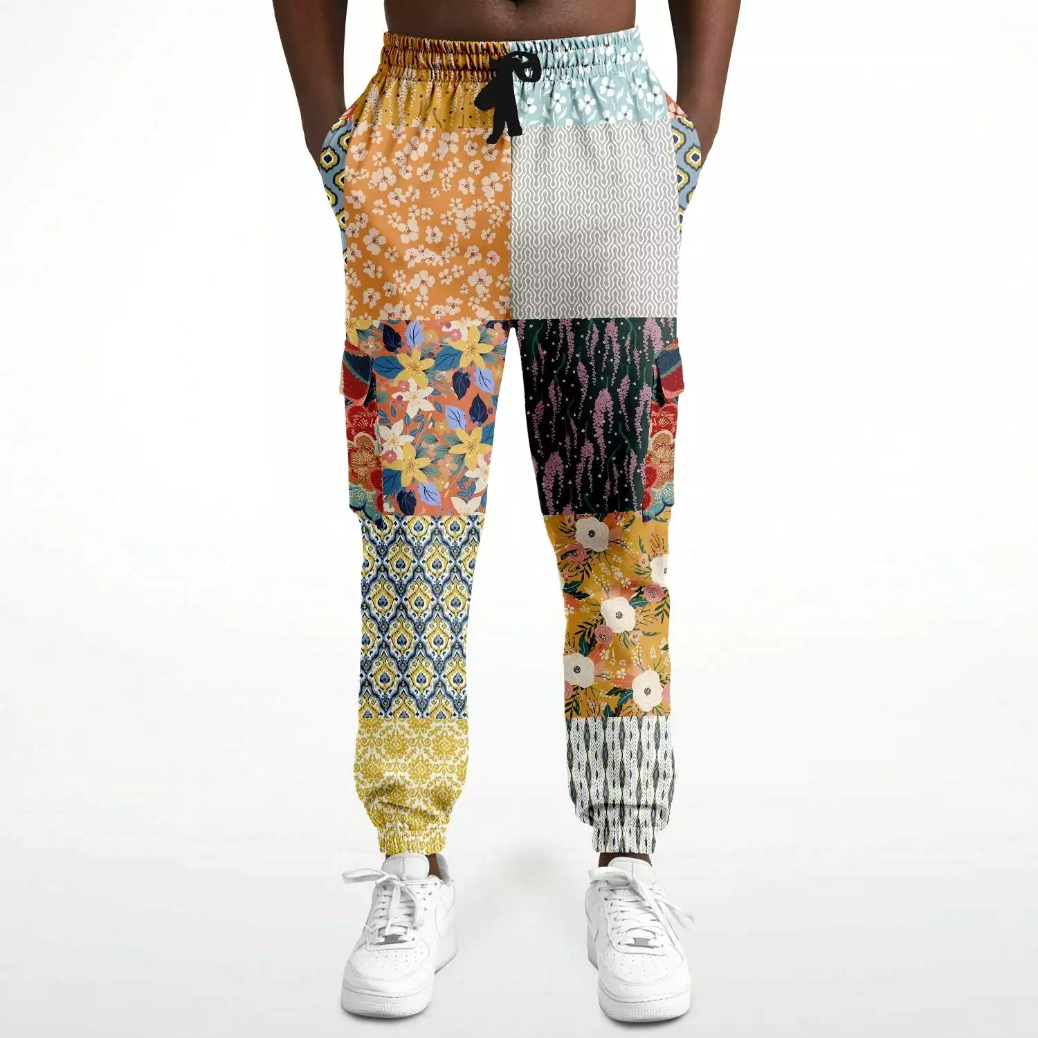 Tallulah Bankhead Patchwork Cargo Sweats