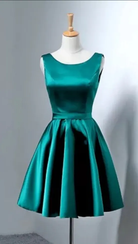 Teal Short Junior Semi Formal Dresses Homecoming Dress