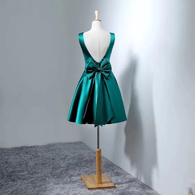 Teal Short Junior Semi Formal Dresses Homecoming Dress