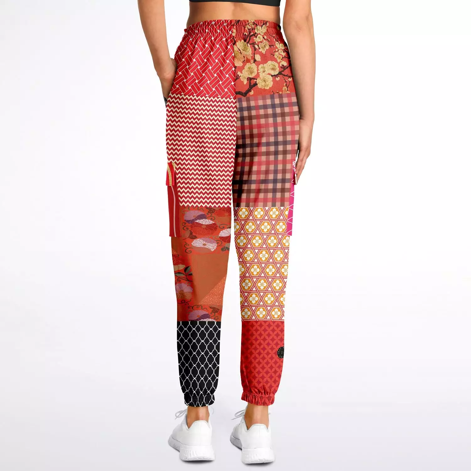 Tokyo Nights Japanese Print Unisex Eco-Poly Cargo Joggers