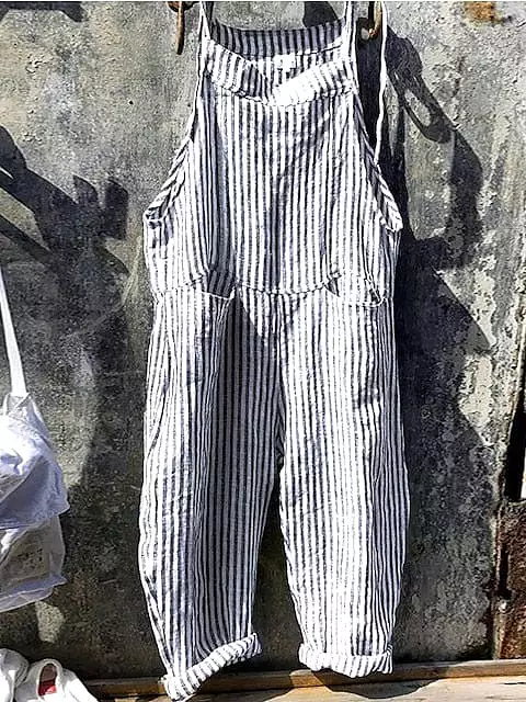 Versatile Backless Jumpsuits with Plaid and Lattice Patterns for Women