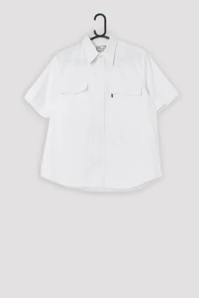 Vintage Levis Sta-Prest shirt in white – Medium