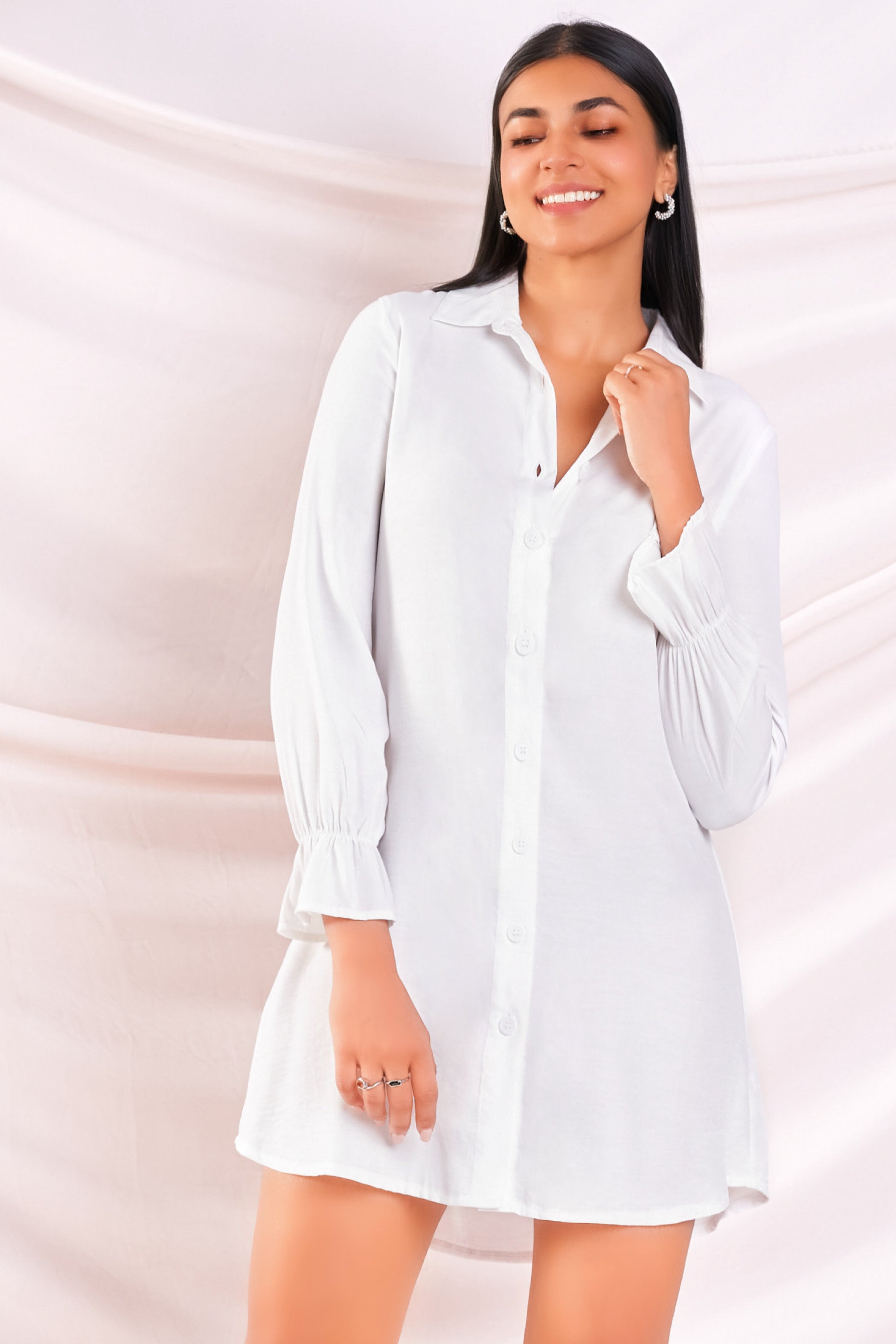 White Shirt Dress