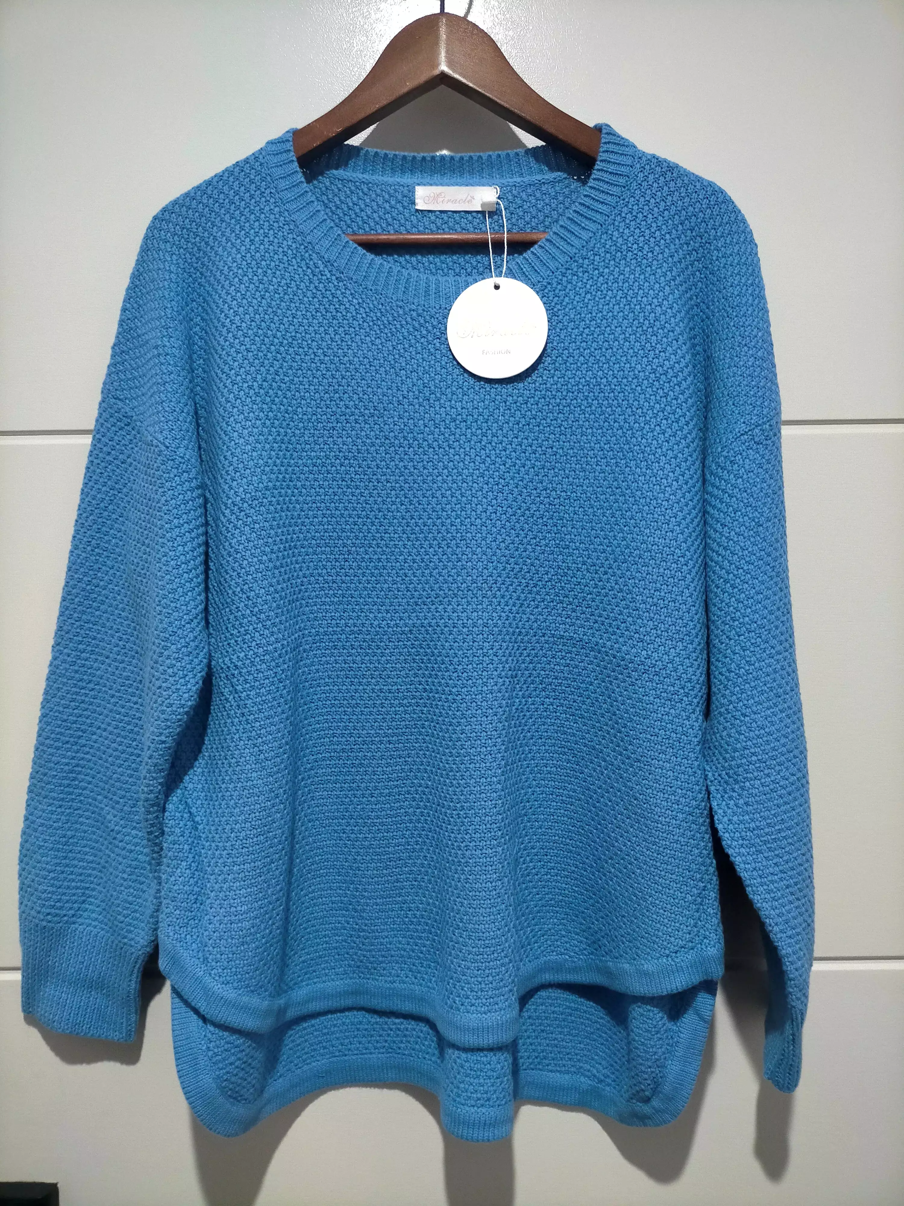 Willow Blue Waffle Knit Jumper