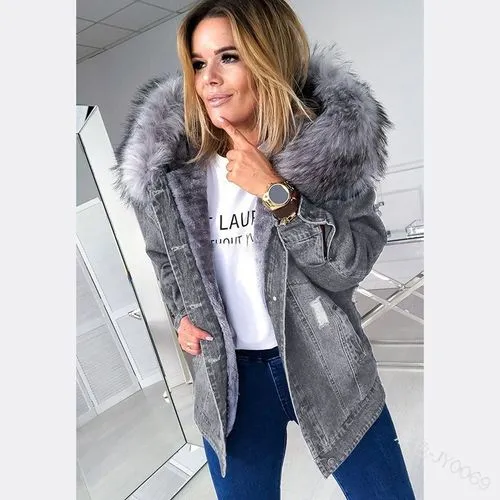 Women's Fashion Solid Color Single Breasted Coat Woolen Coat