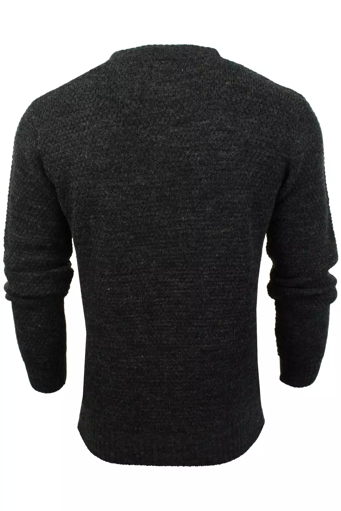 Xact Mens Crew Neck Textured Knit Jumper