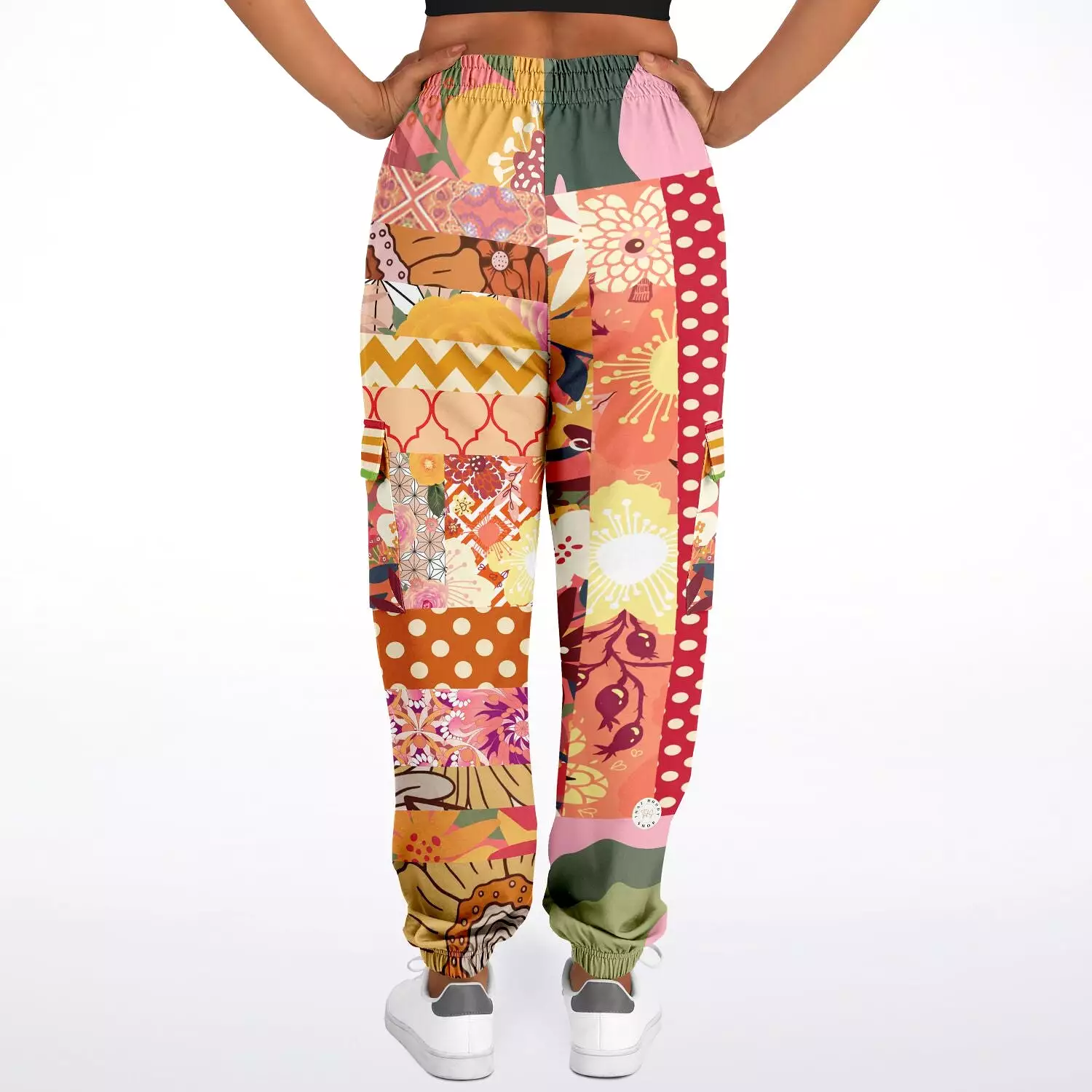 Yogananda Floral Patchwork Unisex Cargo Sweats