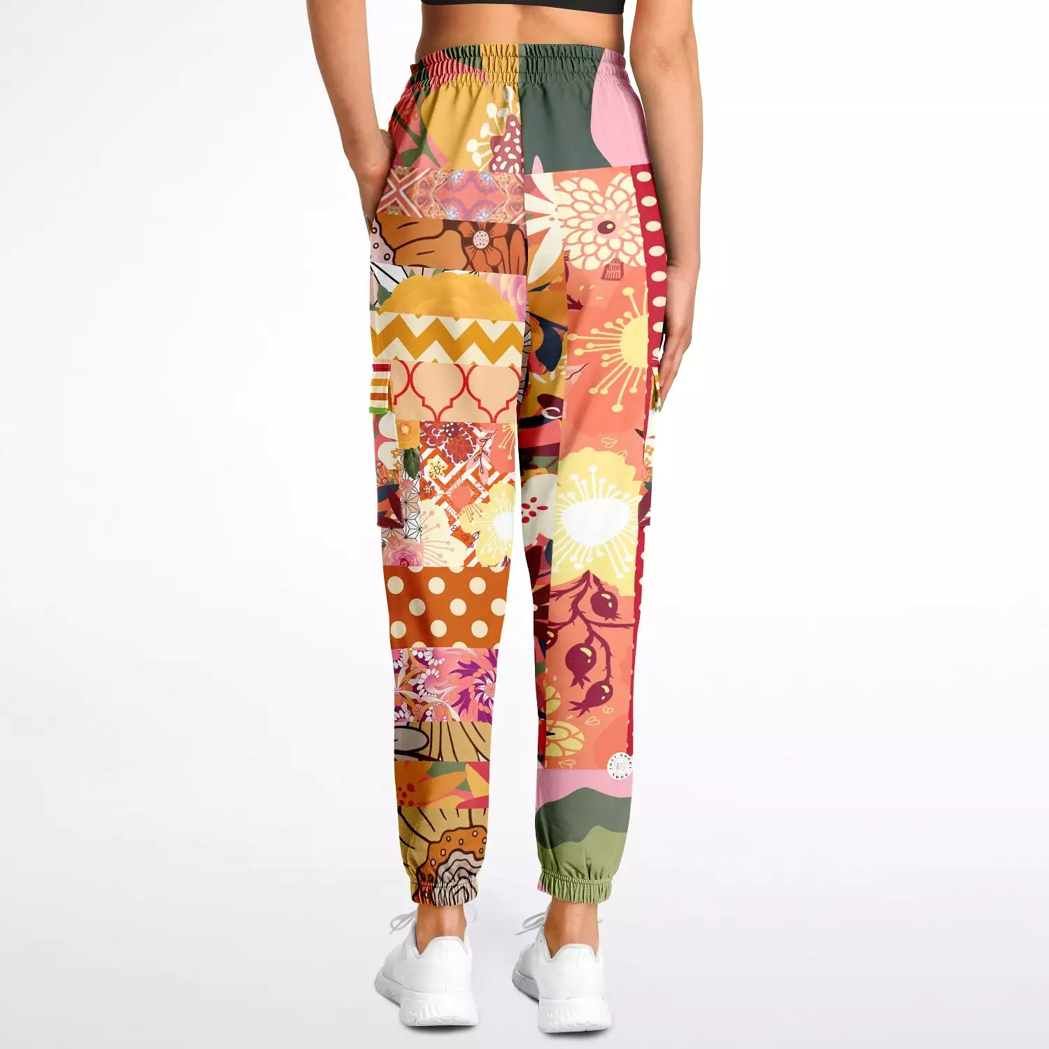 Yogananda Floral Patchwork Unisex Cargo Sweats